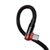 Кабель Baseus MVP Elbow USB-C to USB-C 2m Black/Red (CAVP000620)