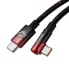 Кабель Baseus MVP Elbow USB-C to USB-C 2m Black/Red (CAVP000620)