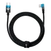 Кабель Baseus MVP Elbow USB-C to USB-C 2m Black/Blue (CAVP000721)