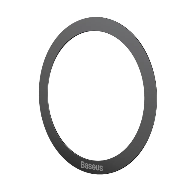 Магнитное кольцо Baseus Halo Series Magnetic Ring Silver Black (2 Pack) (PCCH000001)