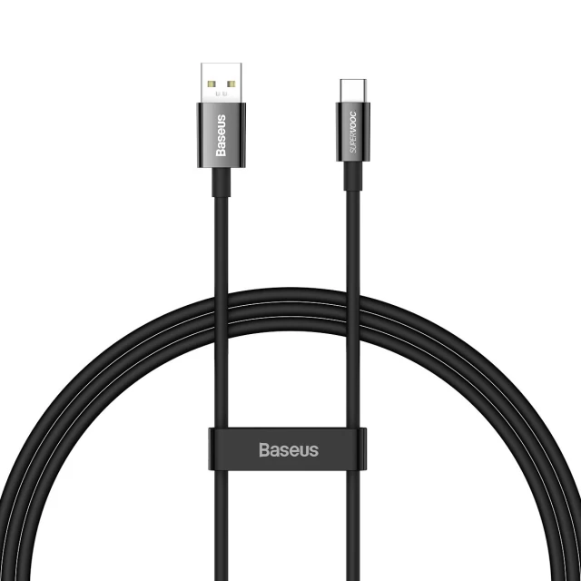 Кабель Baseus Superior Series SUPERVOOC USB-A to USB-C 65W 1m Black (CAYS000901)