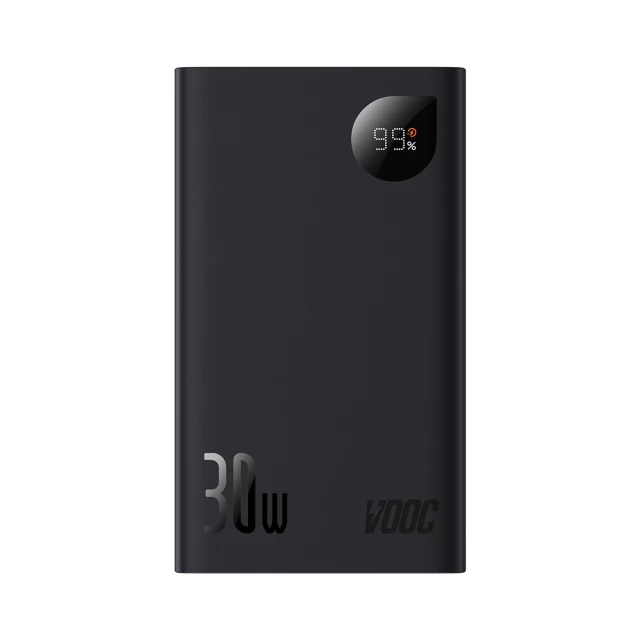 Портативное зарядное устройство Baseus Adaman 2 Digital Display Fast Charge 20000 mAh 30W Black (PPAD050101)
