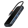 USB-хаб Baseus 5-in-1 AcmeJoy USB-C to 2x USB-A 3.0 | USB-A 2.0 | USB-C PD | HDMI Gray (WKJZ010213)