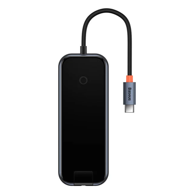 USB-хаб Baseus 6-in-1 AcmeJoy USB-C to 2x USB-A 3.0 | USB-A 2.0 | USB-C PD | HDMI | RJ45 Gray (WKJZ010313)