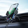 Автотримач з функцією бездротової зарядки Baseus Halo Car Phone Holder Black (SUDD000001)