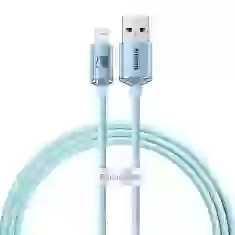 Кабель Baseus Crystal Shine Series Fast Charging 20W 2.4A USB to Lightning 1.2m Blue (CAJY001103)