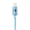 Кабель Baseus Crystal Shine Series Fast Charging 20W 2.4A USB to Lightning 1.2m Blue (CAJY001103)