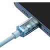 Кабель Baseus Crystal Shine Series Fast Charging 20W 2.4A USB Type-C to Lightning 2m Blue (CAJY001403)