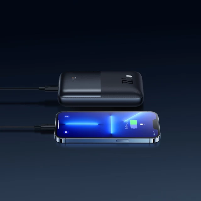 Портативное зарядное устройство Baseus Pro 22.5W 20000mAh with USB Type A to USB Type C 0.3m Blue (PPBD040303)