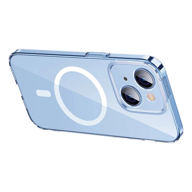 Чехол и защитное стекло Baseus Crystal для iPhone 14 Plus with MagSafe (ARJC010002)