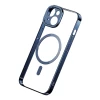 Чехол и защитное стекло Baseus Glitter для iPhone 14 Blue with MagSafe (ARMC010403)