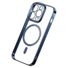 Чохол і захисне скло Baseus Glitter для iPhone 14 Pro Blue with MagSafe (ARMC010503)