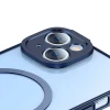 Чохол і захисне скло Baseus Glitter для iPhone 14 Plus Blue with MagSafe (ARMC010603)