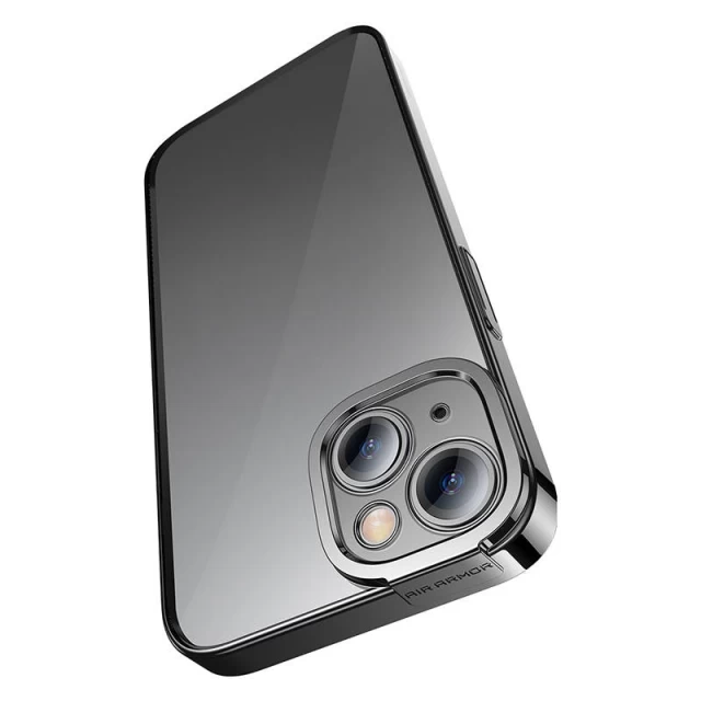 Чохол і захисне скло Baseus Glitter для iPhone 14 Black (ARMC020801)