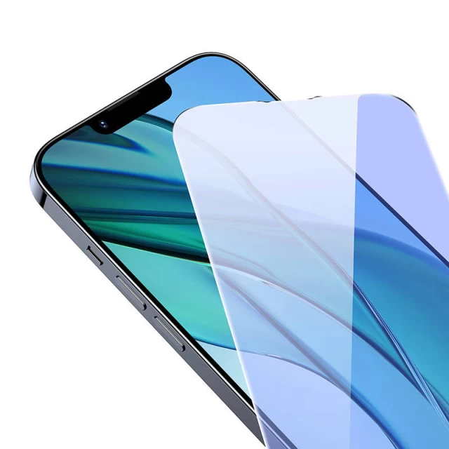Защитное стекло Baseus Anti-blue Light 0.3mm для iPhone 14 | 13 | 13 Pro (2 pack) (SGBL080002)