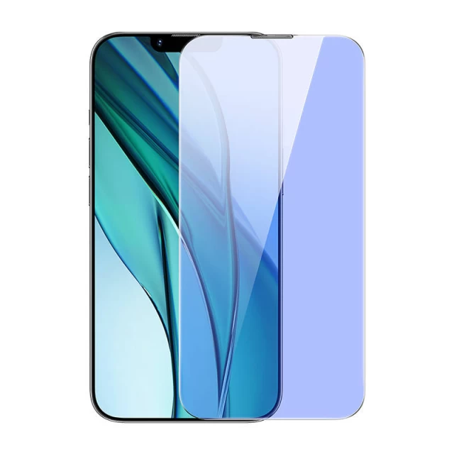 Защитное стекло Baseus Crystal Anti-blue Light 0.3mm для iPhone 14 Plus | 13 Pro Max (2 pack) (SGBL120202)