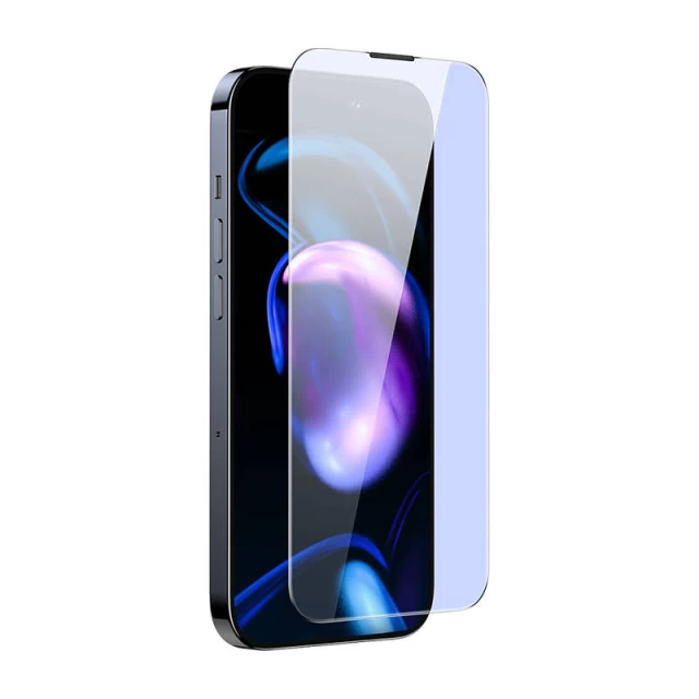 Защитное стекло Baseus Crystal Anti-blue Light 0.3mm для iPhone 14 Pro Max (2 pack) (SGBL120302)