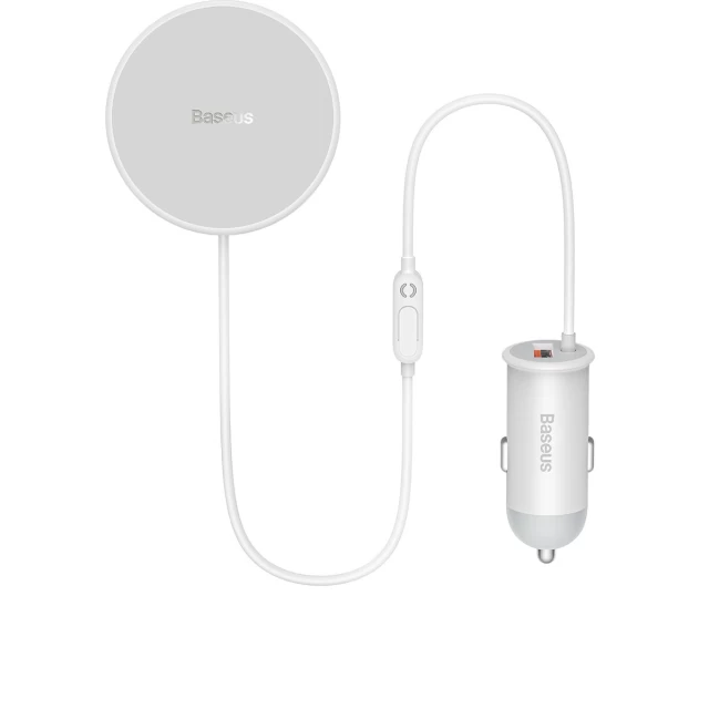 Автомобільний зарядний пристрій Baseus Ventilation Grill Holder 15W USB-A White (SUCX040002)