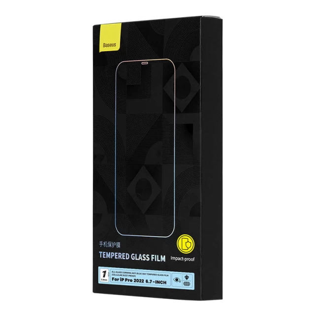 Защитное стекло Baseus Anti-blue Light 0.4mm для iPhone 14 Pro Max (SGKN010302)