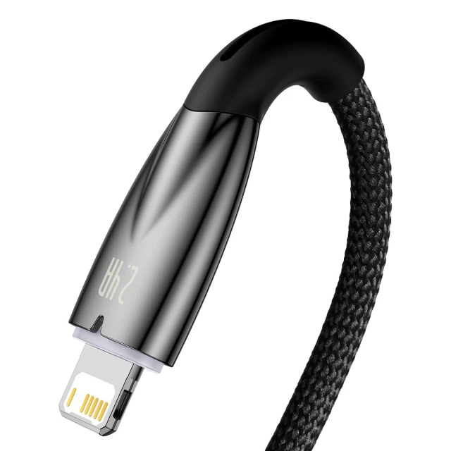 Кабель Baseus Glimmer Series Fast Charge USB-A to Lightning 1m Black (CADH000201)