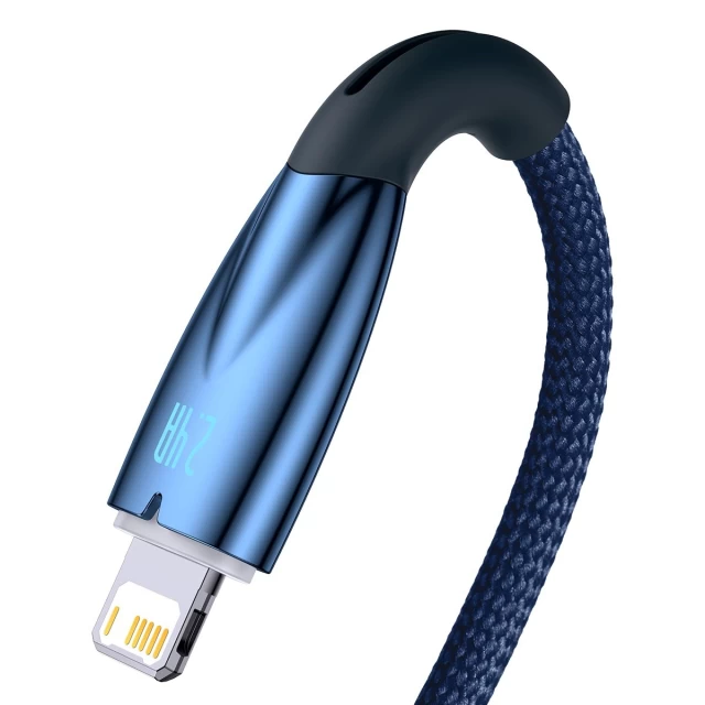 Кабель Baseus Glimmer Series USB-A to Lightning 2.4A 1m Blue (CADH000203)