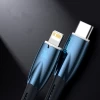 Кабель Baseus Glimmer Series Fast Charging USB-A to USB-C 100W 1m Blue (CADH000403)