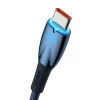 Кабель Baseus Glimmer Series Fast Charging USB-A to USB-C 100W 1m Blue (CADH000403)