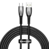 Кабель Baseus Glimmer Series Fast Charging USB-A to USB-C 100W 2m Black (CADH000501)