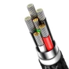 Кабель Baseus Glimmer Series Fast Charging USB-A to USB-C 100W 2m Black (CADH000501)