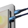 Кабель Baseus Glimmer Series Fast Charging USB-A to USB-C 100W 2m Blue (CADH000503)