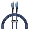Кабель Baseus Glimmer Series Fast Charge USB-C to USB-C 100W 1m Blue (CADH000703)