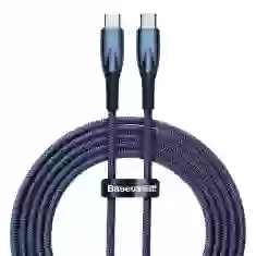 Кабель Baseus Glimmer Series Fast Charge USB-C to USB-C 100W 2m Blue (CADH000803)