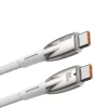 Кабель Baseus Glimmer Series Fast Charge USB-C to USB-C 100W 2m White (CADH000802)