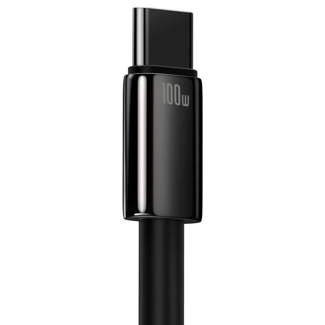 Кабель Baseus Tungsten Gold Fast Charging 100W USB-A to USB-C 1m Black (CAWJ000001)