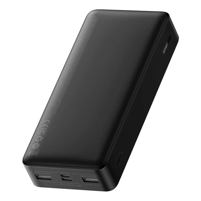 Портативний зарядний пристрій Baseus Bipow Digital Display 20000 mAh 15W with USB-A to Micro-USB 0.25m Cable Black (PPBD050101)