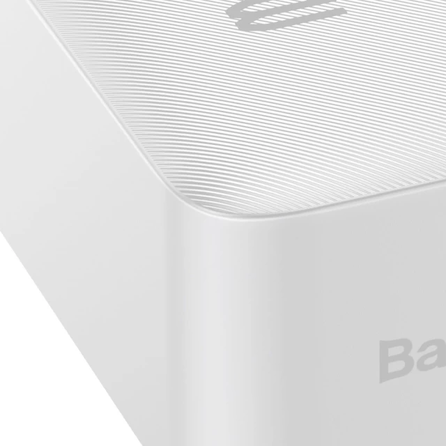 Портативное зарядное устройство Baseus Bipow Digital Display 30000 mAh 15W with USB-A to Micro-USB 0.25m Cable White (PPBD050202)