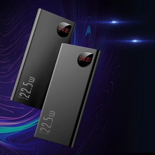 Портативное зарядное устройство Baseus Adaman Metal Digital Display 22.5W 10000mAh Black (PPAD070001)