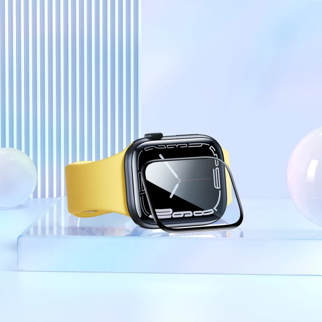 Защитное стекло Baseus Crystal Tempered Glass для Apple Watch 4 | 5 | 6 | SE 44 mm Black (2 Pack) (6932172618940)