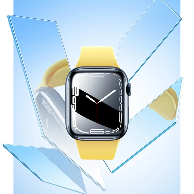 Защитное стекло Baseus Crystal Tempered Glass для Apple Watch 7 41 mm Black (2 Pack) (6932172618957)