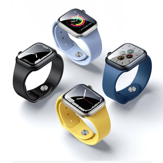 Захисне скло Baseus Crystal Tempered Glass для Apple Watch 7 45 mm Black (6932172619008)