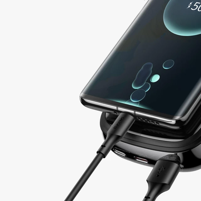 Портативний зарядний пристрій Baseus Qpow Digital Display Fast Charging 22.5W 10000mAh with USB-C Cable Black (PPQD060101)