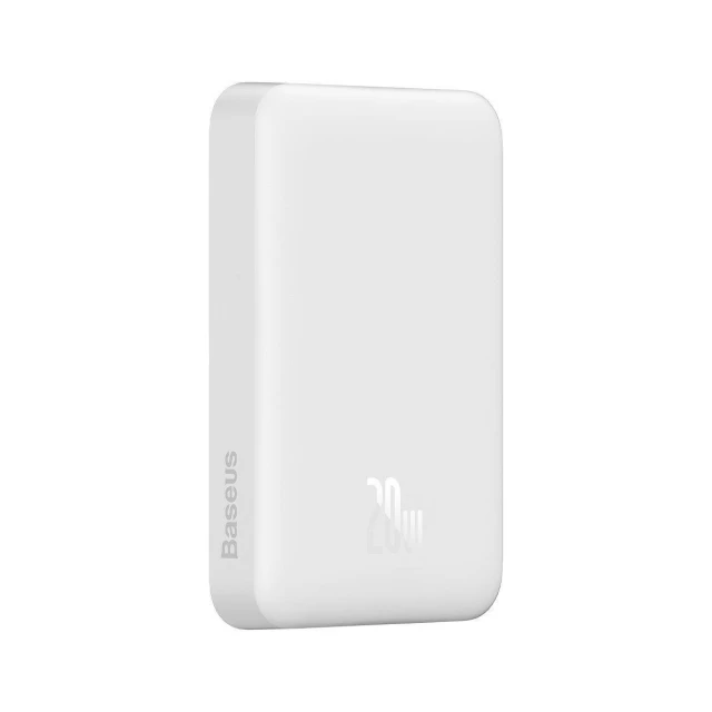 Портативний зарядний пристрій Baseus Magnetic Mini 15W | 20W 10000mAh White with USB-C to USB-C Cable with MagSafe (PPCX070002)