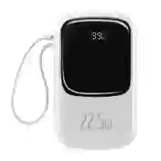 Портативний зарядний пристрій Baseus Qpow Digital Display Fast Charging 22.5W 20000mAh with USB-C Cable White (PPQD060302)