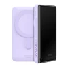 Портативное зарядное устройство Baseus Magnetic Bracket Wireless Fast Charge 10000mAh 20W Purple with USB-C to USB-C Cable with MagSafe (PPCX080005)