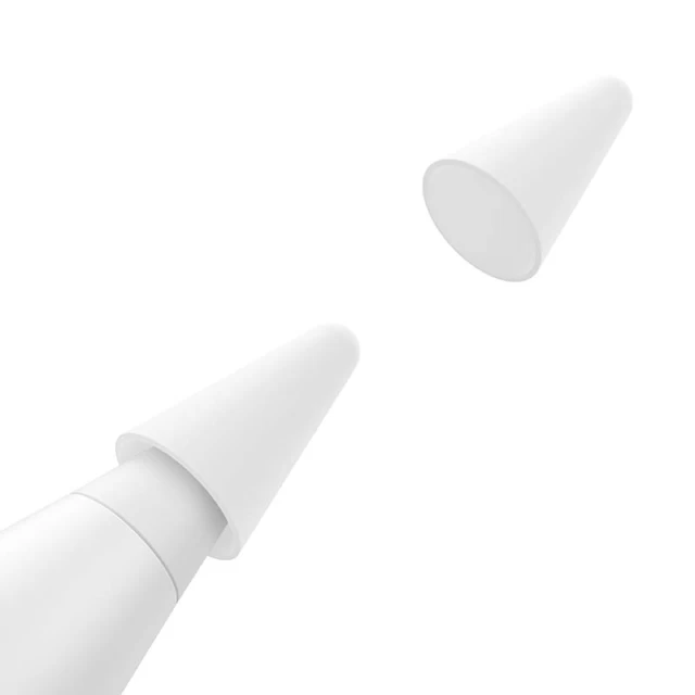 Запасні наконечники Baseus Smooth Writing Stylus Pen Tip Silicone Medium White (12 Pack) (ARBJ010002)