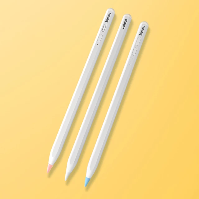 Запасні наконечники Baseus Smooth Writing Stylus Pen Tip Silicone Soft White/Blue/Pink (12 Pack) (ARBJ020100)