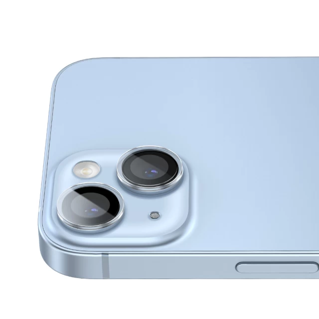Защитное стекло Baseus для камеры iPhone 14 | 14 Plus Tempered Glass Lens Protector Transparent (SGZT030002)