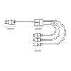Кабель Baseus StarSpeed 3-in-1 USB-A to USB-C/Lightning/microUSB 1.2 m Black (CAXS000001)