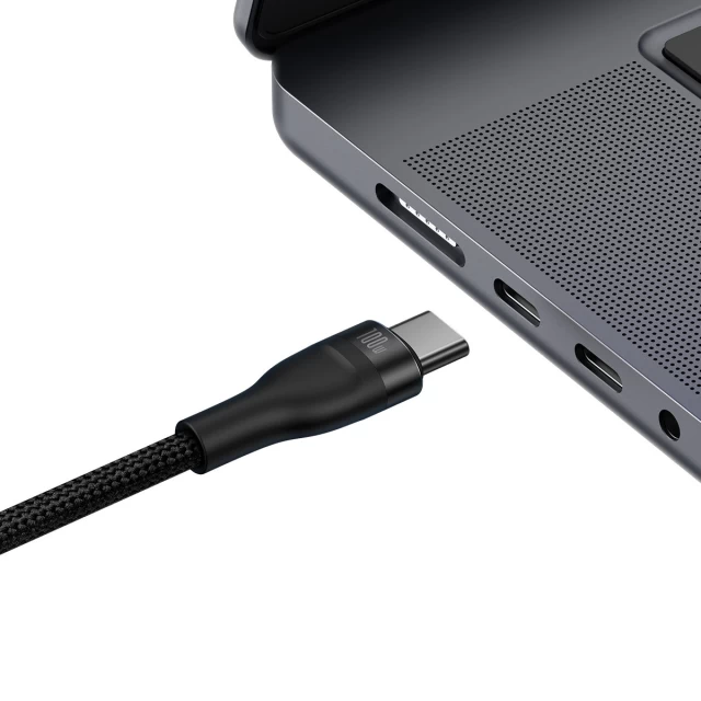 Кабель Baseus Flash Series II 2-in-1 Fast Charging USB-C to USB-C/USB-C 100W 1.5m Black (CASS060001)