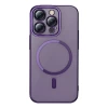 Чохол та захисне скло Baseus Glitter Magnetic with Cleaning Kit для iPhone 14 Pro Purple with MagSafe (ARMC010805)